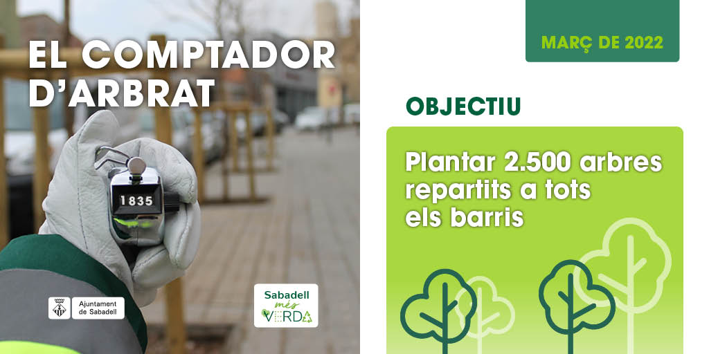 Sabadell ha plantat més de 640 arbres nous en el darrer mes