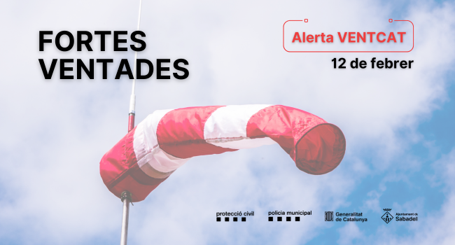 L’Ajuntament decreta l’alerta i suspendrà activitats a la ciutat pel temporal de vent