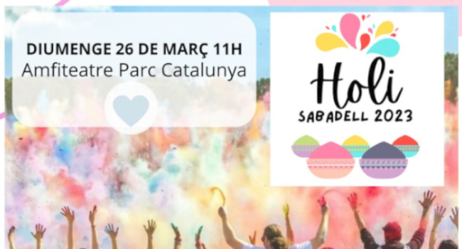 La Festa Holi esclata al parc de Catalunya el diumenge 26 de març