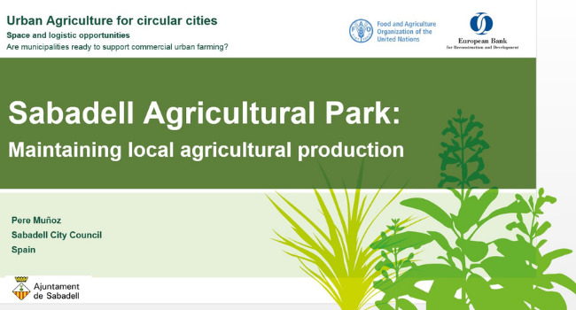 L’Ajuntament de Sabadell participa en una jornada d’agricultura urbana i economia circular 