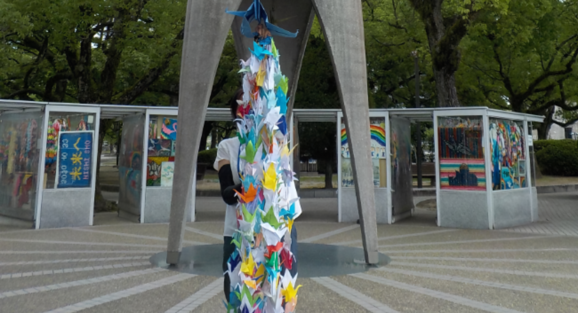 Les grues de paper del Consell d’Infants ja han arribat al Memorial per la Pau d’Hiroshima