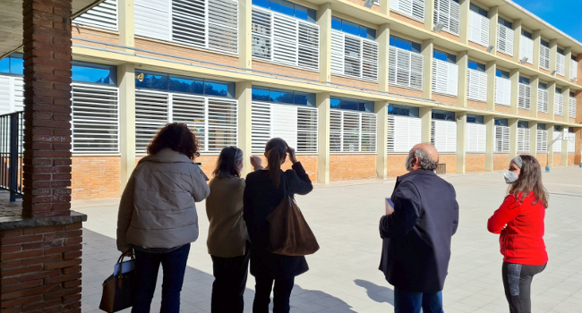 Treballs de millora als centres educatius públics La Romànica i Agnès Armengol