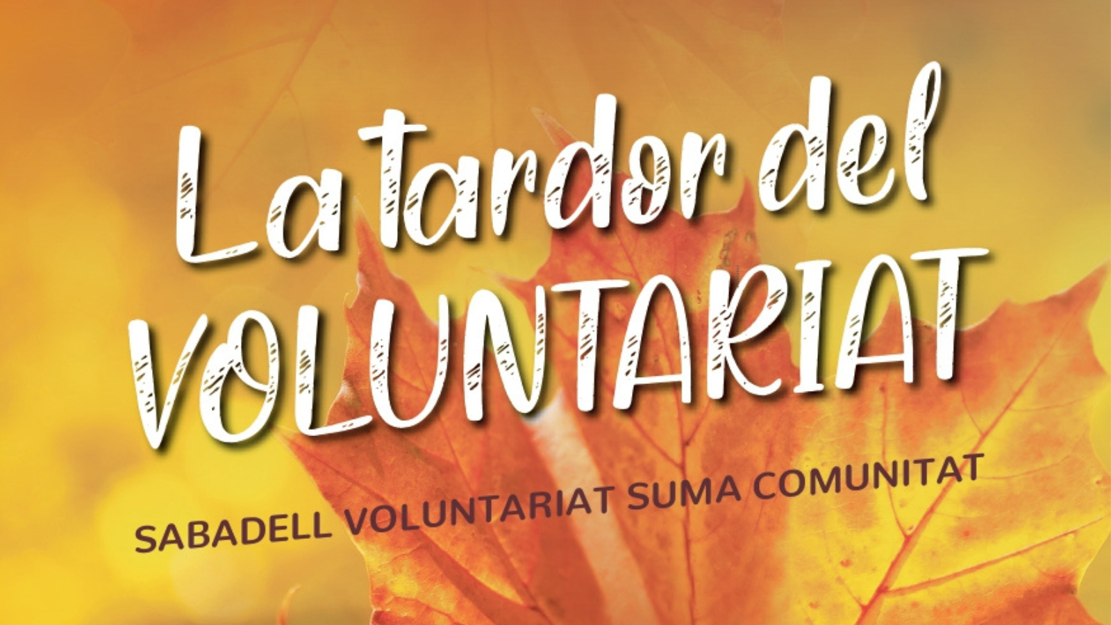 El programa de la Tardor del Voluntariat es presenta amb el lema “Sabadell Voluntariat suma Comunitat”